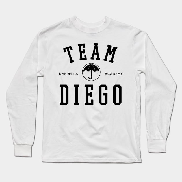 TEAM DIEGO THE UMBRELLA ACADEMY Long Sleeve T-Shirt by localfandoms